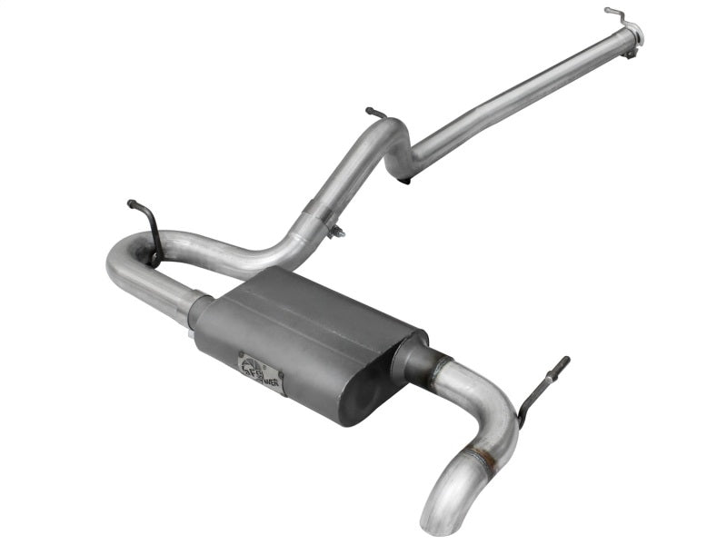 aFe Scorpion Exhaust System Cat Back 2.5in Aluminized Hi-Tuck 07-18 Jeep Wrangler JK V6 3.6/3.8L - DTX Performance