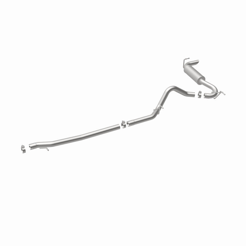 MagnaFlow 12-14 Jeep Wrangler 4dr Single Straight Rear P/S Exit Stainless C/B Performance Exhaust - DTX Performance