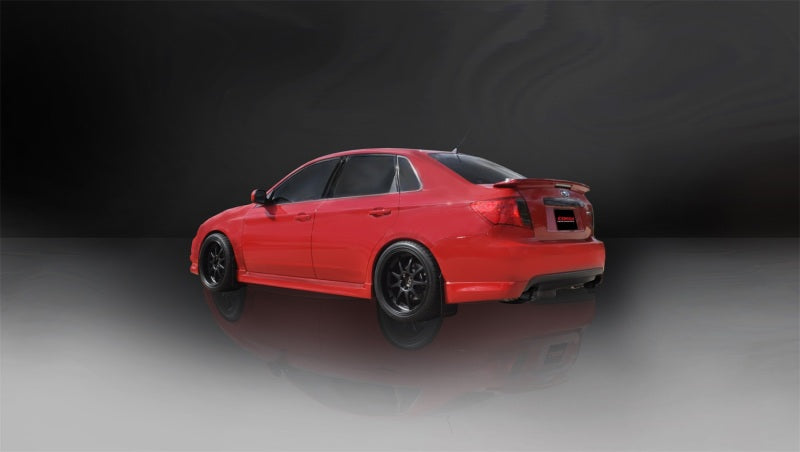 Corsa 08-10 Subaru Impreza WRX Sedan 2.5L Turbo Manual 3in Sport Cat-Back Exhaust w/4in Black Tips - DTX Performance