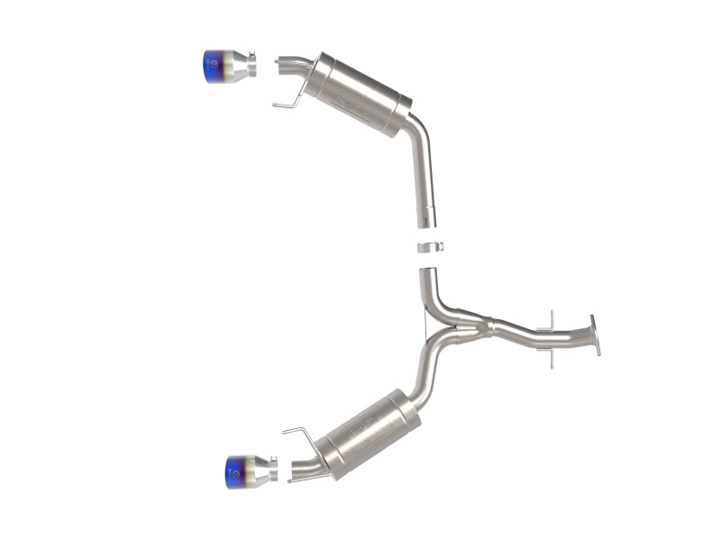 aFe POWER Takeda 06-13 Lexus IS250/IS350 SS Axle-Back Exhaust w/ Blue Flame Tips - DTX Performance