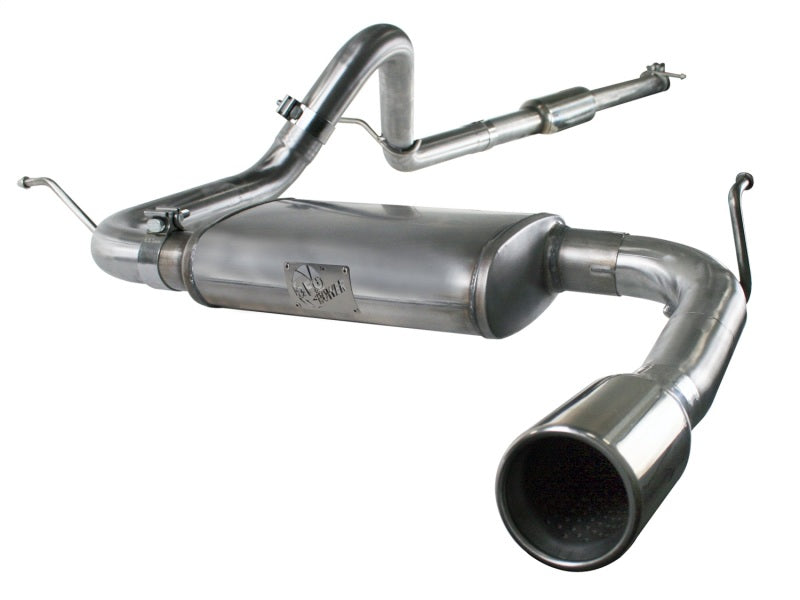 aFe MACHForce XP Exhausts Cat-Back SS-409 EXH CB Jeep Wrangler JK 3.8L 07-11 (4 Dr) - DTX Performance