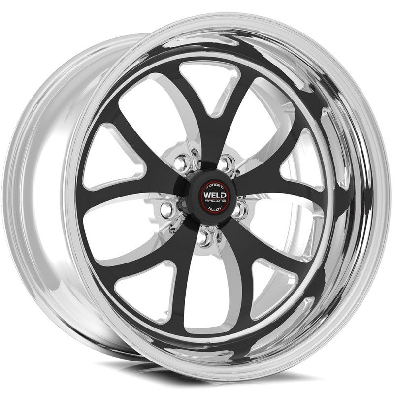 Weld S76 20x8 / 5x120mm BP / 5.3in. BS Black Wheel (High Pad) - Non-Beadlock - DTX Performance