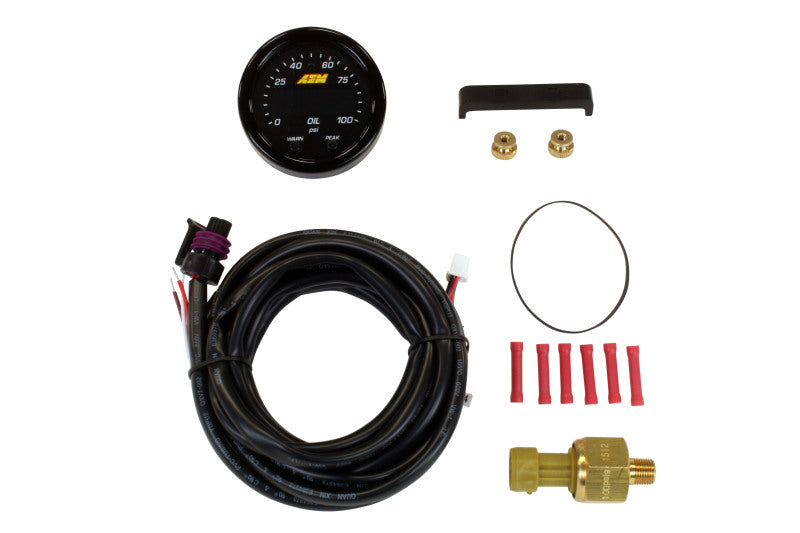 AEM X-Series Pressure 0-100psi Gauge Kit - DTX Performance