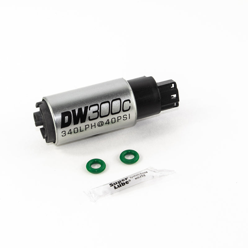 DeatschWerks 340lph DW300C Compact Fuel Pump w/ 02-06 RSX Set Up Kit (w/o Mounting Clips) - DTX Performance