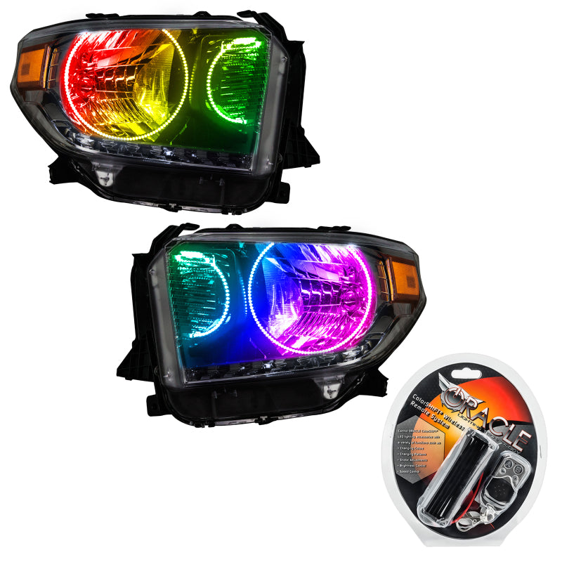 Oracle 14-17 Toyota Tundra SMD HL - Dual Halo Kit - ColorSHIFT - DTX Performance