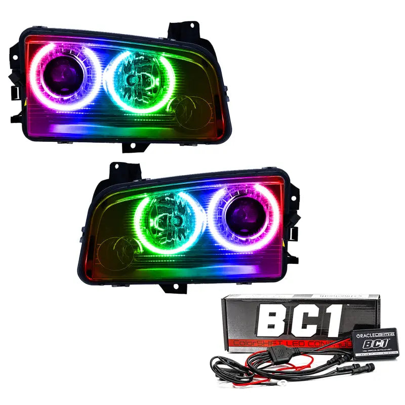 Oracle 08-10 Dodge Charger SMD HL (HID) - ColorSHIFT w/ BC1 Controller - DTX Performance