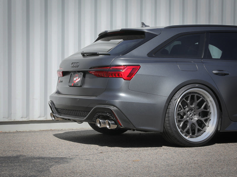 aFe 20-22 Audi RS6 Avant V8 4L(tt) MACH Force-Xp 3in to 2.5in 304 SS Cat-Back Exhaust w/Polished Tip - DTX Performance