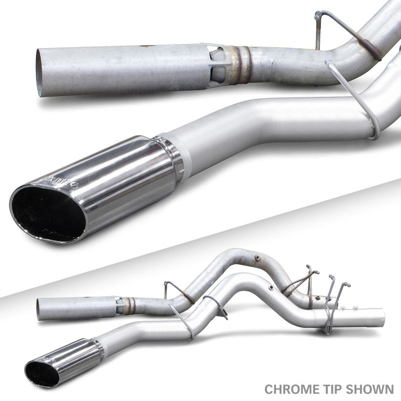 Banks Power 17+ GM Duramax L5P 2500/3500 Monster Exhaust System - SS Single Exhaust w/ Chrome Tip - DTX Performance