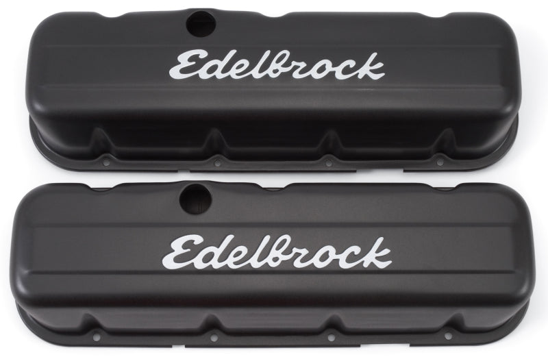 Edelbrock Valve Cover Signature Series Chevrolet 1965 and Later 396-502 V8 Tall Black - DTX Performance