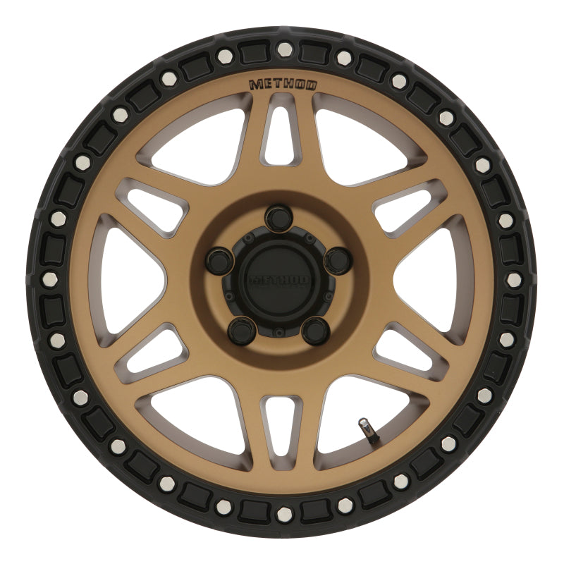 Method MR312 17x8.5 0mm Offset 5x5 71.5mm CB Method Bronze/Black Street Loc Wheel - DTX Performance