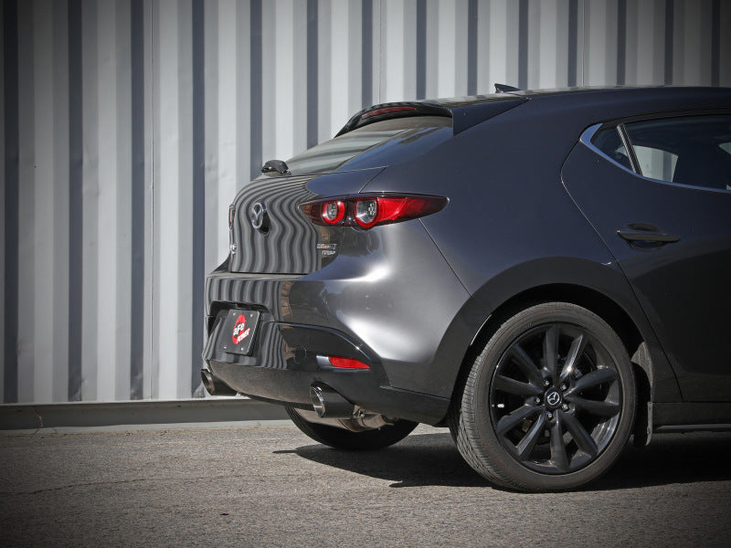 aFe 19-22 Mazda 3 L4 2.5L Takeda 3in to 2-1/2in 304 SS Axle-Back Exhaust w/ Carbon Fiber Tip - DTX Performance