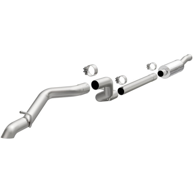 MagnaFlow Cat Back 2018 Jeep Wrangler 2.0L Rock Crawler Series Single Exit Stainless Exhaust - DTX Performance