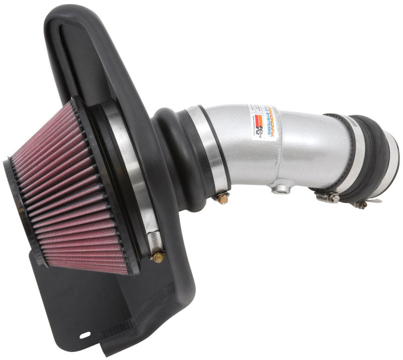 K&N 14-16 Kia Soul L4 2.0L Typhoon Cold Air Intake Aluminum Silver - DTX Performance