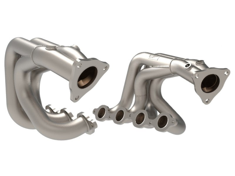 aFe Twisted 304SS Header 2020 Chevy Corvette (C8) 6.2L V8 - Titanium Ceramic Coated - DTX Performance