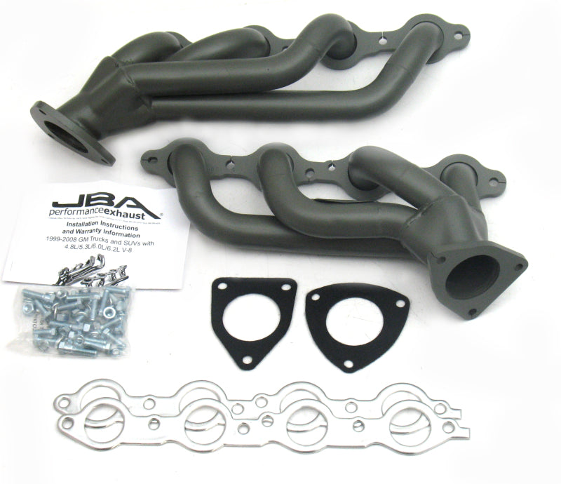 JBA 03-06 GM Truck 6.0L LS w/o EGR 1-5/8in Primary Ti Ctd Cat4Ward Header - DTX Performance