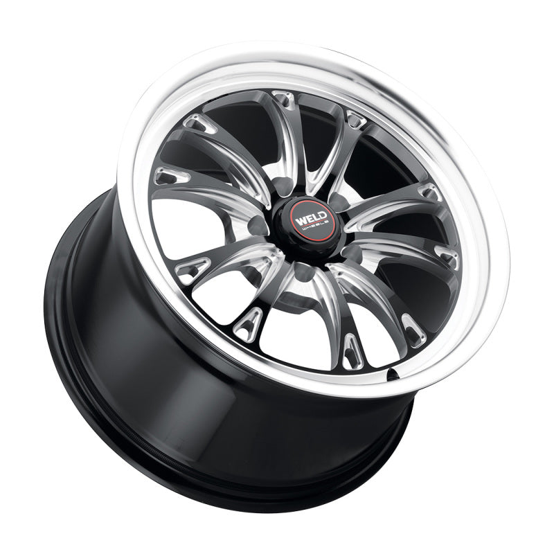 Weld S157 17X11 Belmont Drag 5X120.65 ET43 BS7.75 Gloss Black MIL Dia 78.1 - DTX Performance