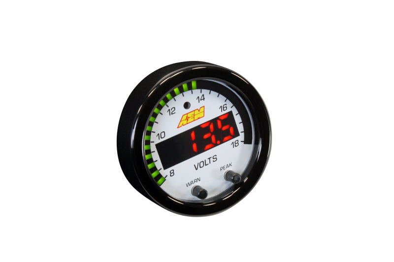 AEM X-Series 8-18V Volt Gauge - DTX Performance