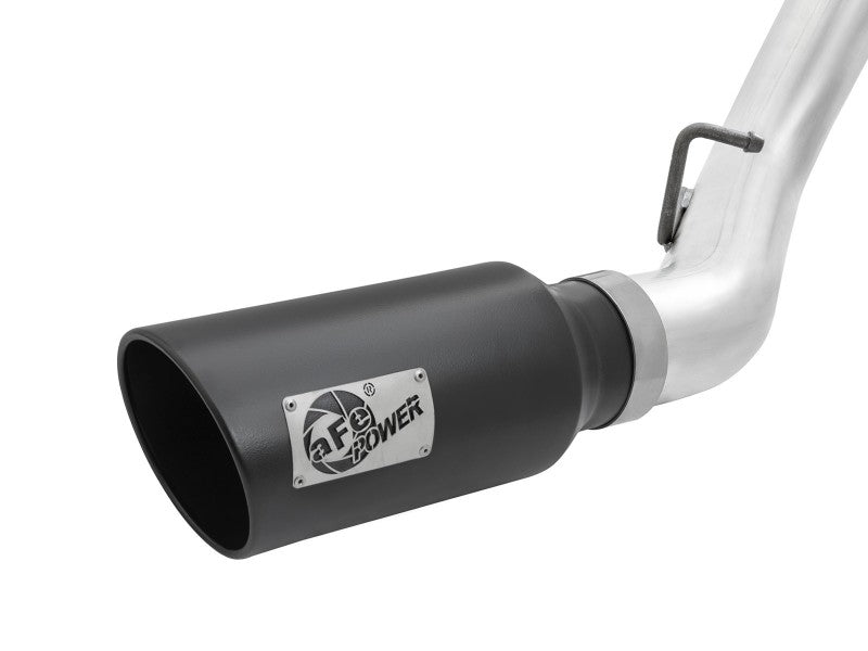 aFe Atlas Exhaust 4in Dual DPF-Back Al Steel w/ Black Tips 16-17 GM Diesel Truck V8-6.6L (td) LML - DTX Performance