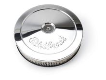 Load image into Gallery viewer, Edelbrock Air Cleaner Pro-Flo Series Round Steel Top Paper Element 10In Dia X 3 5In Chrome - DTX Performance