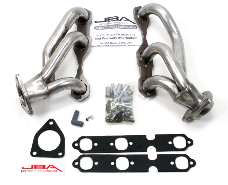 JBA 03-13 GM Truck 4.3L V6 1-1/2in Primary Raw 409SS Cat4Ward Header - DTX Performance