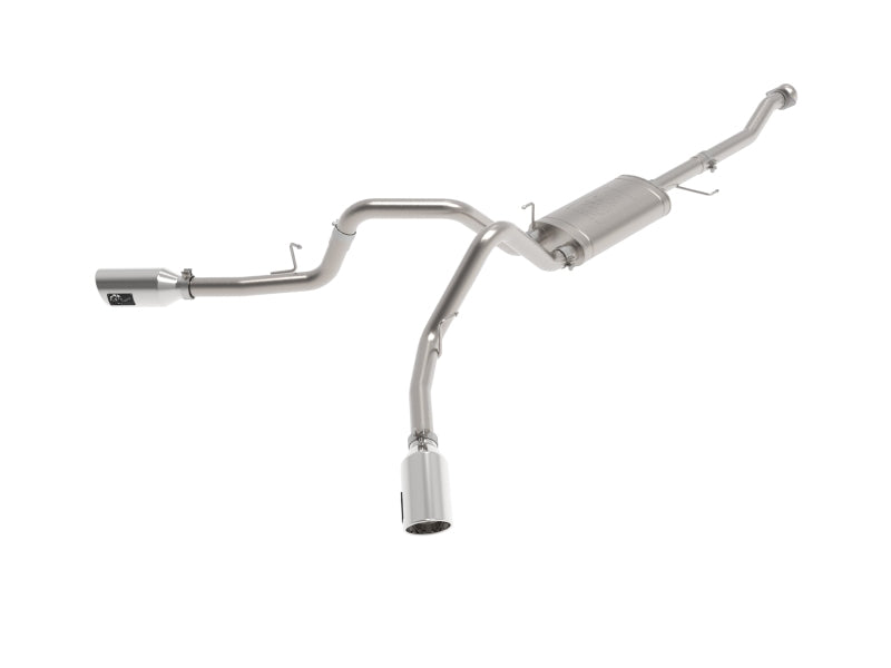 aFe Vulcan 3in 304 SS Cat-Back Exhaust 2021 Ford F-150 V6 2.7L/3.5L (tt)/V8 5.0L w/ Polished Tips - DTX Performance