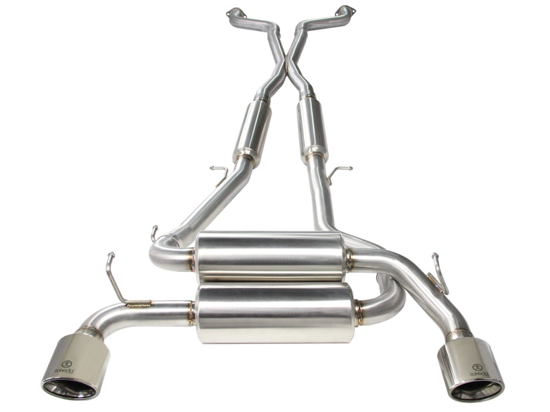 aFe Takeda 2-1/2in 304SS Cat-Back Exhaust Infiniti G37 08-13/Q60 14-15 V6-3.7 w/ Polished Tips - DTX Performance