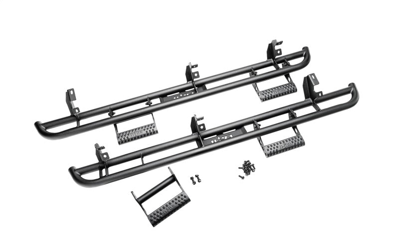 N-Fab RKR Step System 2022 Nissan Frontier CC (All Beds) Gas SRW - Cab Length - Tex. Black - 1.75in - DTX Performance