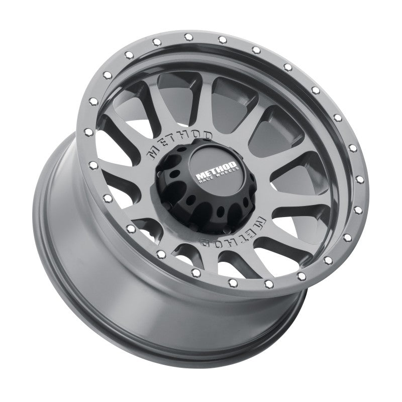 Method MR605 NV 20x10 -24mm Offset 8x180 124.1mm CB Gloss Titanium Wheel - DTX Performance