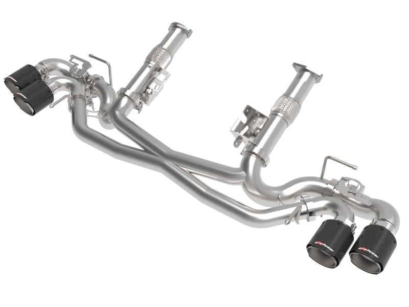 AFe MACH Force-Xp 304 Stainless Steel Cat-Back Exhaust Carbon 2020 Chevrolet Corvette C8 - DTX Performance