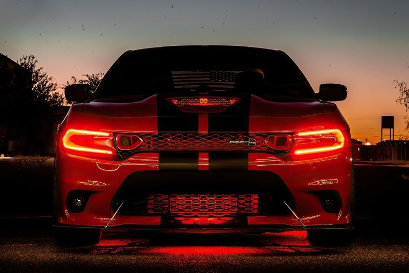 Oracle 15-21 Dodge Charger RGB+W DRL Headlight DRL Upgrade Kit - ColorSHIFT - DTX Performance