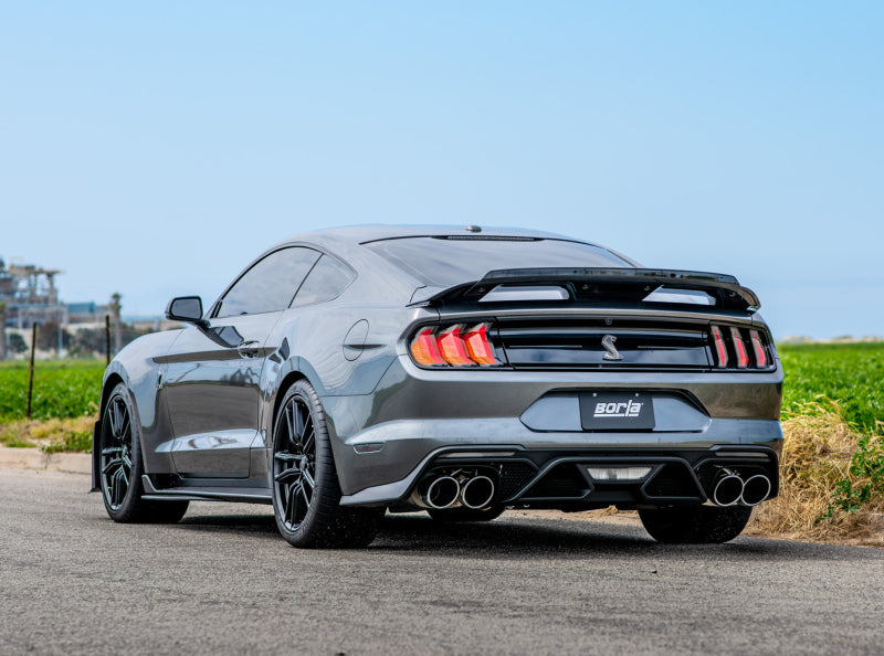 Borla 2020 Ford GT500 5.2L AT 3in ATAK CatBack Exhaust w/ Chrome Tips - DTX Performance