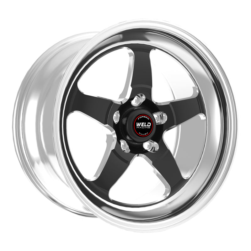 Weld S71 18x13 / 5x4.75 BP / 3.2in. BS Black Wheel (Low Pad) - Non-Beadlock - DTX Performance