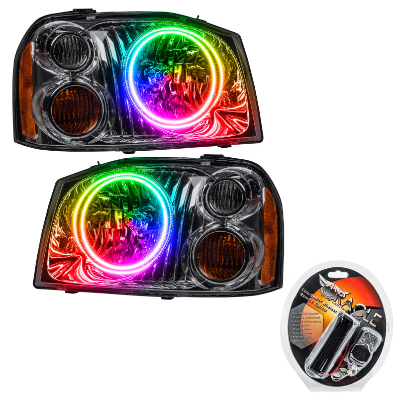 Oracle 01-04 Nissan Frontier SMD HL - Dual Halo - ColorSHIFT - DTX Performance