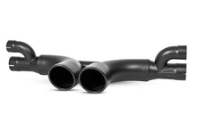 Load image into Gallery viewer, MBRP 14-19 Porsche GT3/GT3RS 3in Center Muffler Bypass 4in Tips - Black Coated - DTX Performance