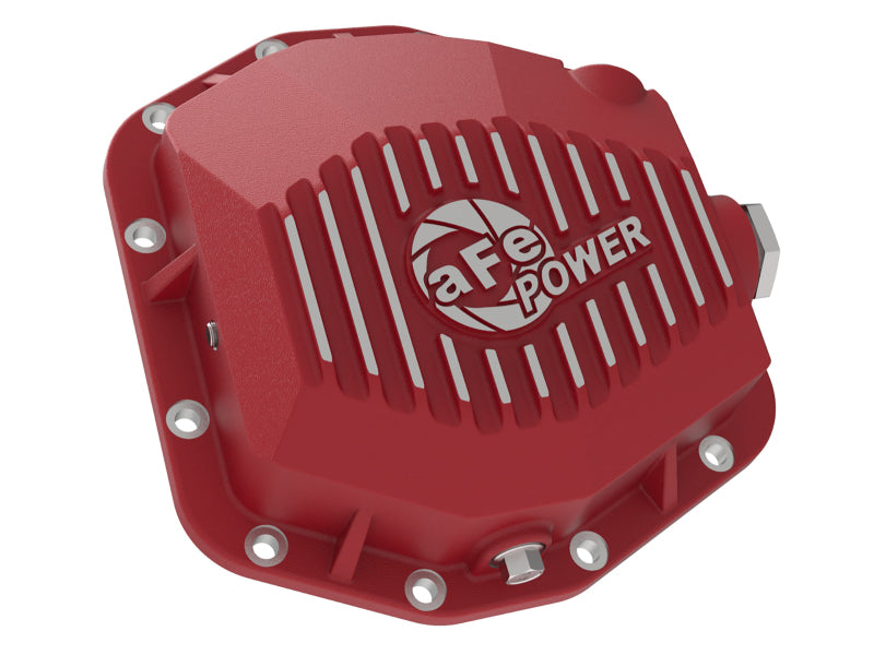 aFe Pro Series Rear Differential Cover Red 2018+ Jeep Wrangler (JL) V6 3.6L (Dana M220) - DTX Performance