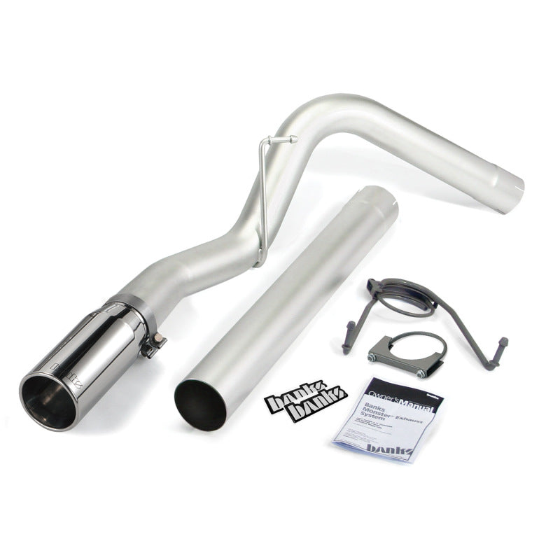 Banks Power 10-13 Dodge 6.7L CCLB Monster Exhaust System - SS Single Exhaust w/ Chrome Tip - DTX Performance