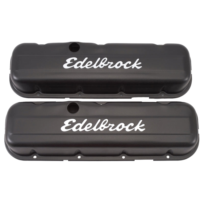 Edelbrock Valve Cover Signature Series Chevrolet 1965 and Later 396-502 V8 Low Black - DTX Performance