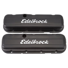 Load image into Gallery viewer, Edelbrock Valve Cover Signature Series Chevrolet 1965 and Later 396-502 V8 Low Black - DTX Performance