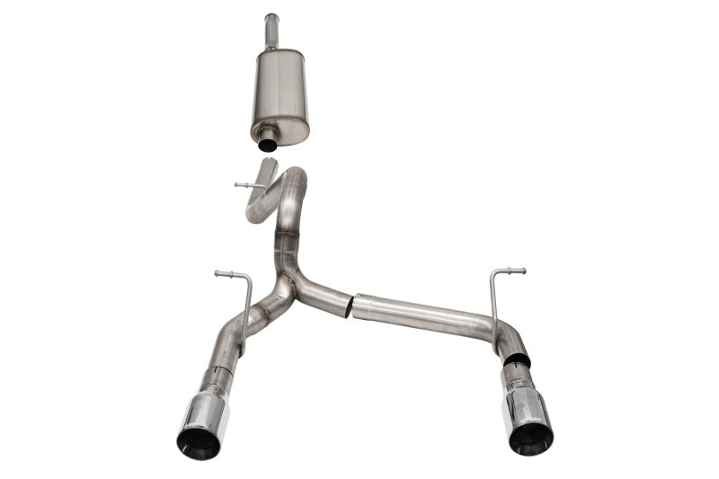 Corsa 18-21 Jeep Wrangler JLU 3.6L 2.75in Sport Cat-Back Exhaust w/ 4in Tips - DTX Performance