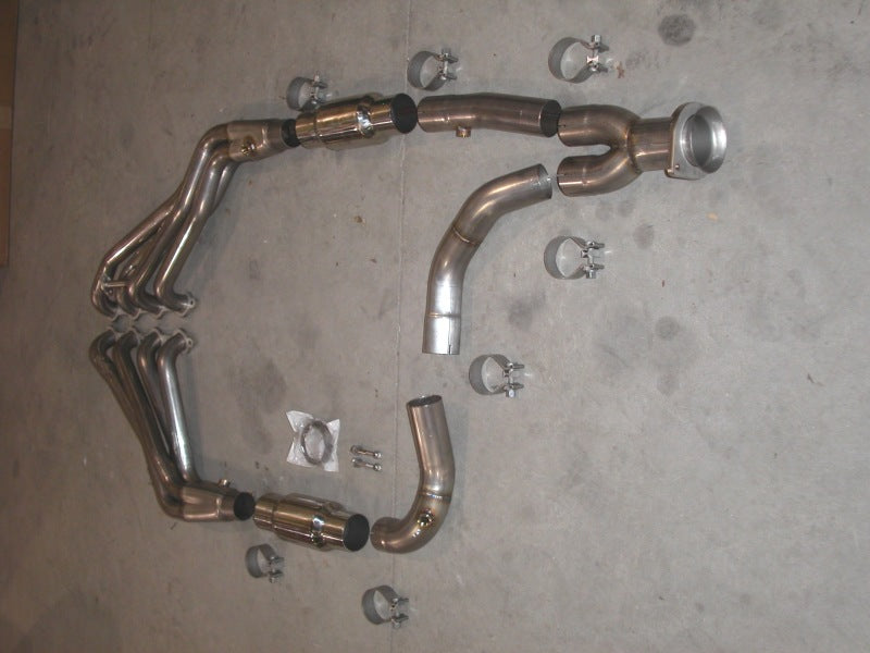 Stainless Works Chevy/GMC Truck 1999-02 Headers 2WD with Converters - DTX Performance