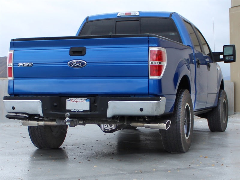 aFe MACHForce XP Exhausts 3inSS Dual Side Exit Cat-Back 11-14 Ford F150 Ecoboost V6-3.5L (TT) - DTX Performance