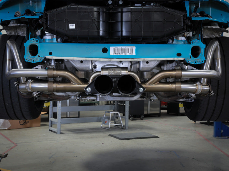 afe 14-16 Porsche 911 GT3 991.1 H6 3.8L MACH Force-Xp 304 SS Cat-Back Exhaust System w/ Black Tips - DTX Performance