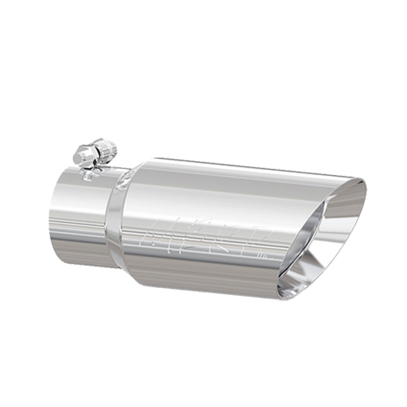 MBRP Universal Tip 4in OD 3in Inlet 10in Length Dual Wall Angled End T304 - DTX Performance