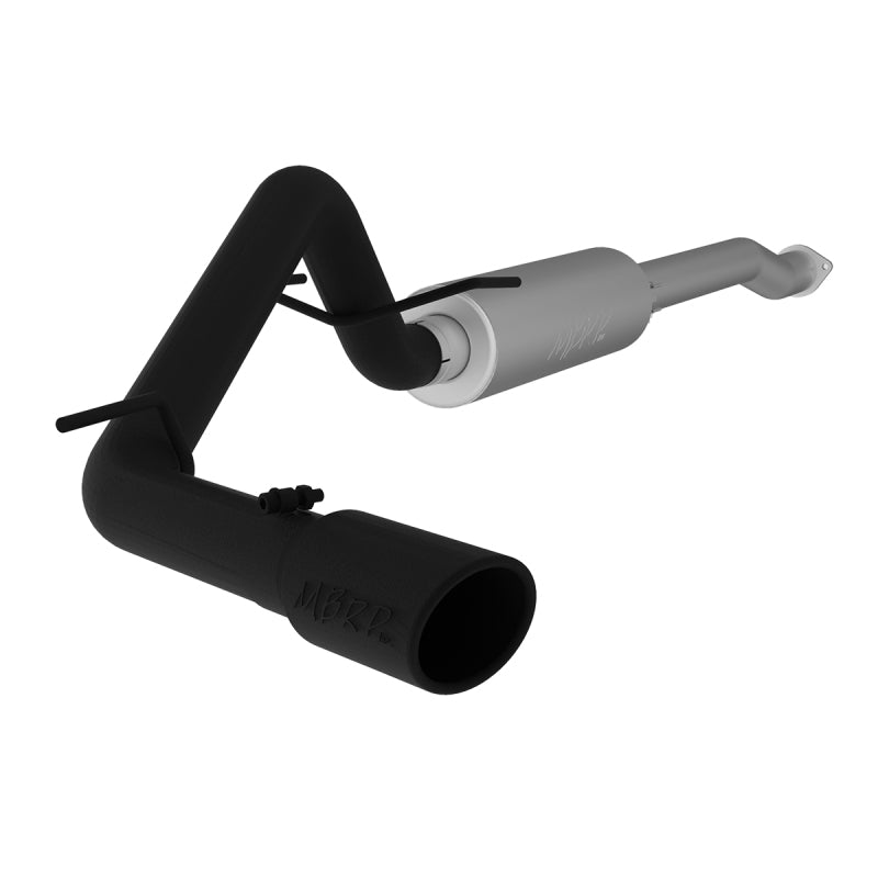 MBRP 2016 Toyota Tacoma 3.5L Cat Back Single Side Exit Black Exhaust System - DTX Performance