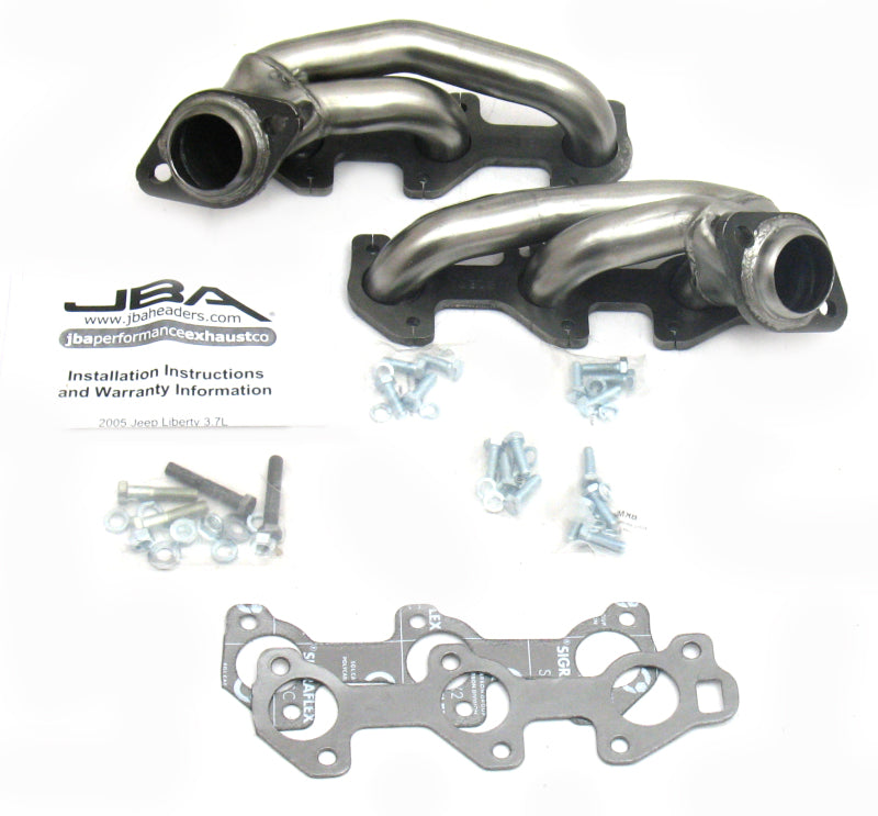 JBA 05-09 Jeep Liberty 3.7L V6 1-1/2in Primary Raw 409SS Cat4Ward Header - DTX Performance