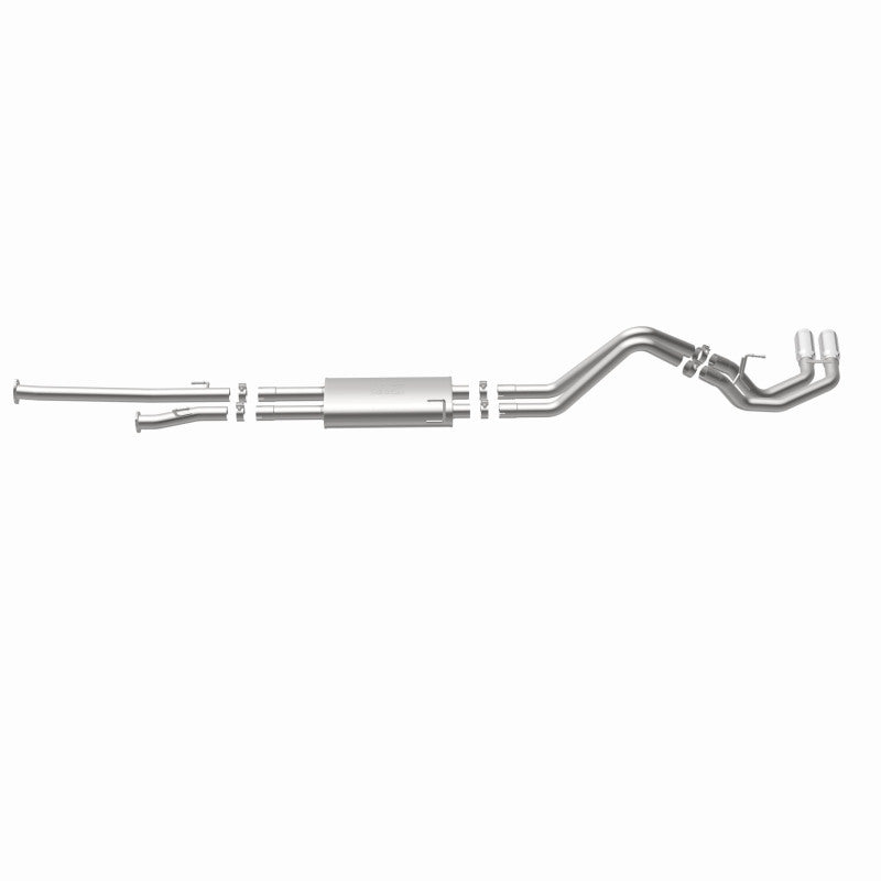 MagnaFlow 14 Toyota Tundra V8 4.6L/5.7L Stainless C/b Exhaust Dual same side pass. rear tire - DTX Performance