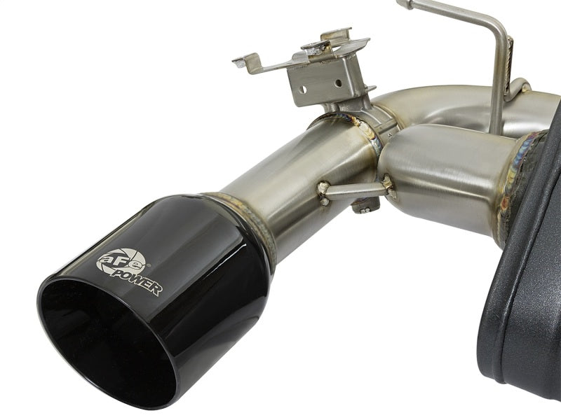 aFe MACHForce XP Exhausts Axle-Back 12-15 BMW 335i 3.0T (SS w/Black Tips) - DTX Performance