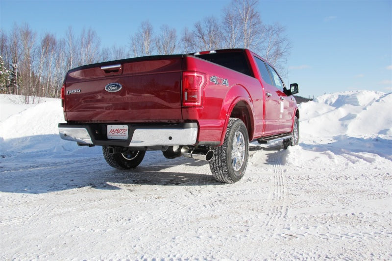 MBRP 2015 Ford F-150 2.7L / 3.5L EcoBoost 4in Cat Back Single Side Black Exhaust System - DTX Performance