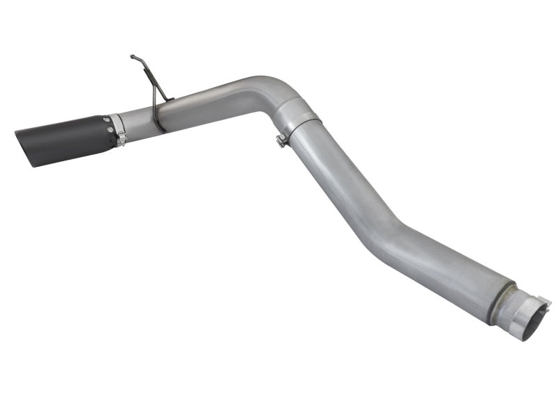 aFe LARGE BORE HD 5in DPF-Back SS Exhaust w/ Black Tip 2016 Nissan Titan 5.0L V8 (td) CC SB - DTX Performance