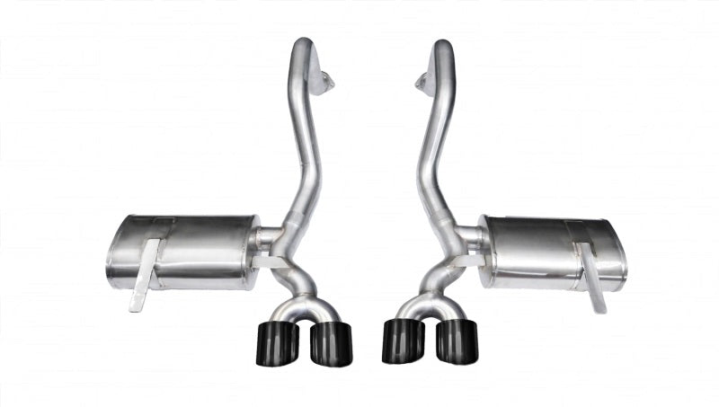 Corsa 97-04 Chevrolet Corvette C5 Z06 5.7L V8 Black Xtreme Axle-Back Exhaust - DTX Performance